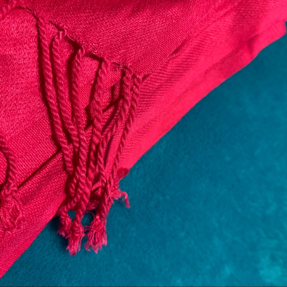 Hot pink scarf